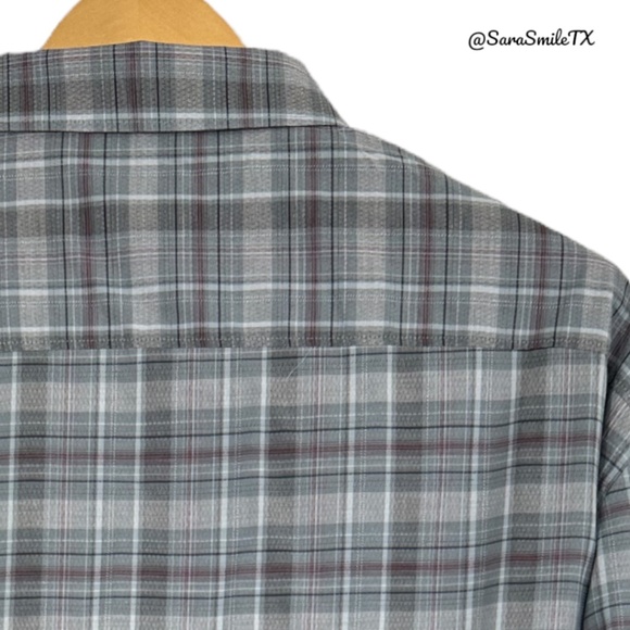 CALVIN KLEIN Plaid Business Casual Long Sleeve Button Down Shirt - Picture 4 of 12